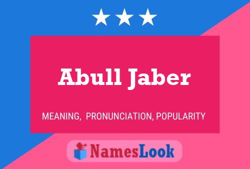 Abull Jaber 名字海报