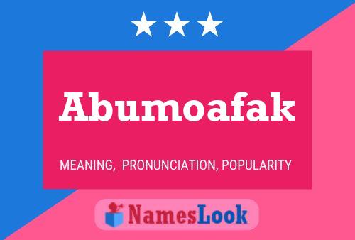 Abumoafak 名字海报