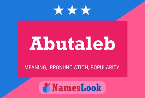 Abutaleb 名字海报