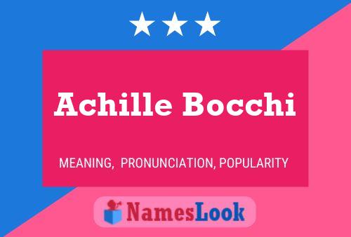 Achille Bocchi 名字海报