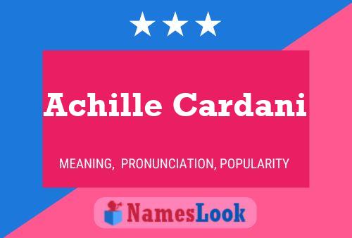 Achille Cardani 名字海报