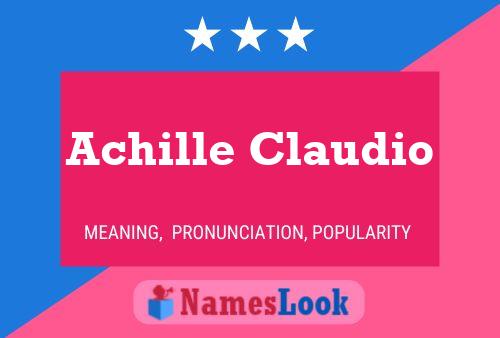 Achille Claudio 名字海报