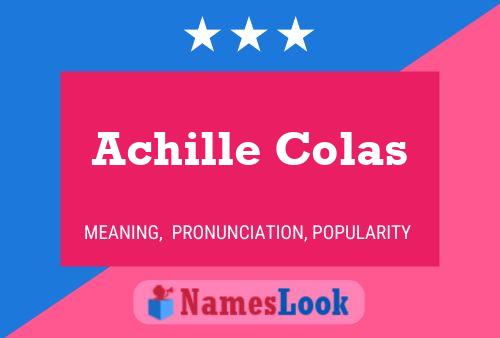 Achille Colas 名字海报