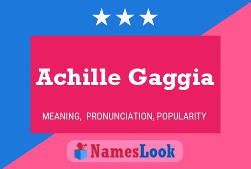 Achille Gaggia 名字海报