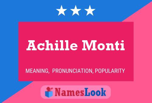 Achille Monti 名字海报