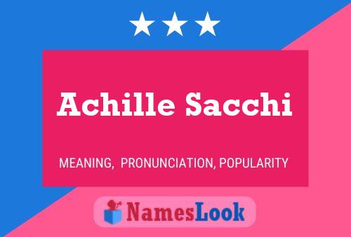 Achille Sacchi 名字海报