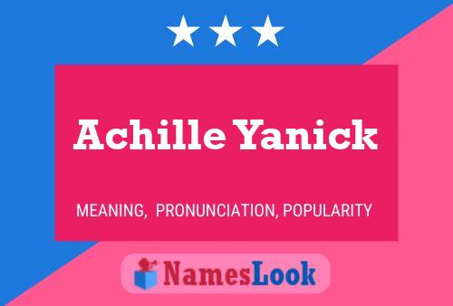 Achille Yanick 名字海报