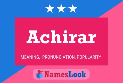 Achirar 名字海报