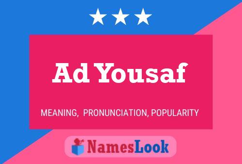 Ad Yousaf 名字海报