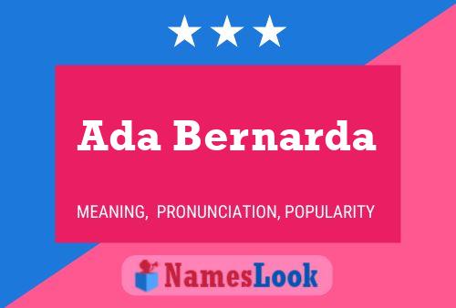 Ada Bernarda 名字海报