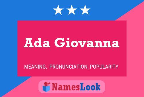 Ada Giovanna 名字海报