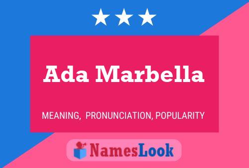 Ada Marbella 名字海报