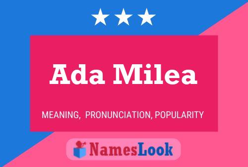 Ada Milea 名字海报