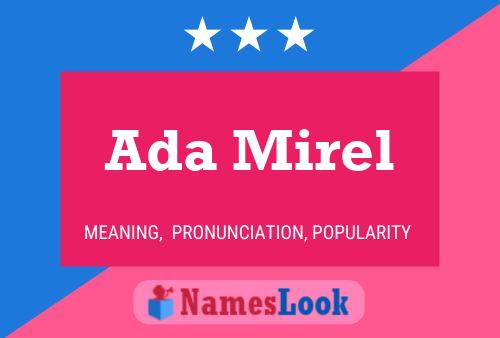 Ada Mirel 名字海报