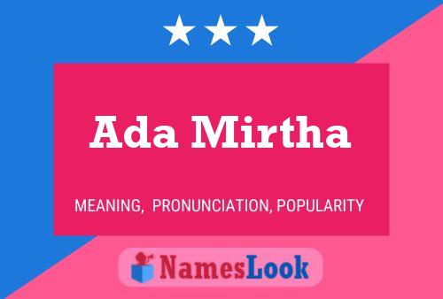 Ada Mirtha 名字海报