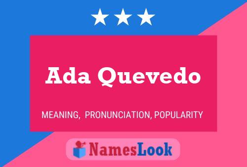 Ada Quevedo 名字海报