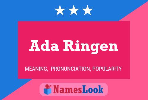 Ada Ringen 名字海报