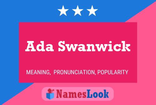 Ada Swanwick 名字海报