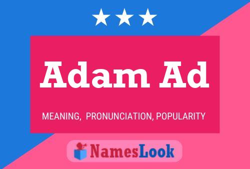 Adam Ad 名字海报