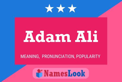 Adam Ali 名字海报