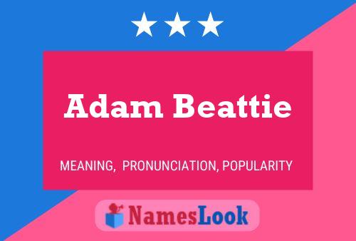 Adam Beattie 名字海报