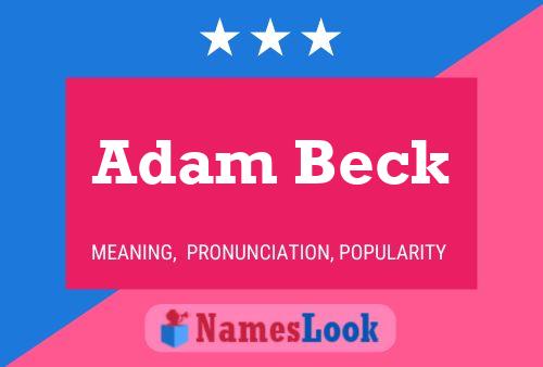 Adam Beck 名字海报