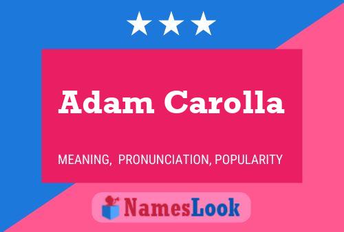 Adam Carolla 名字海报