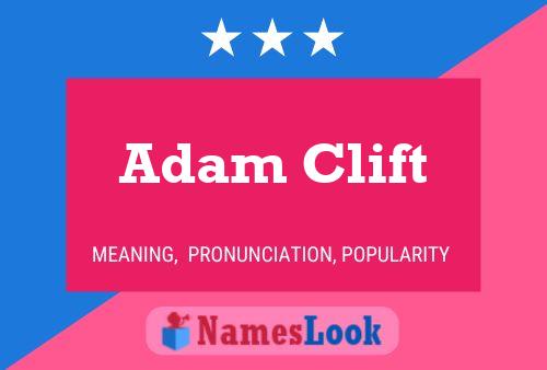 Adam Clift 名字海报