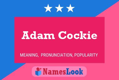 Adam Cockie 名字海报