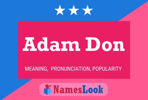 Adam Don 名字海报