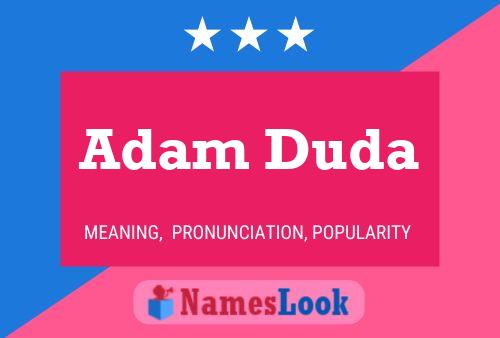 Adam Duda 名字海报