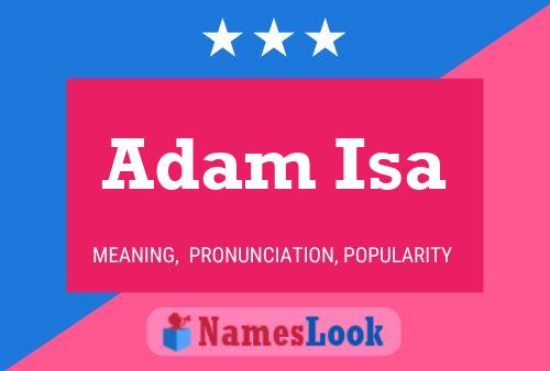 Adam Isa 名字海报