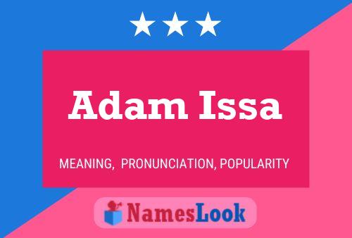 Adam Issa 名字海报