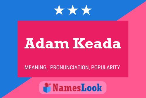 Adam Keada 名字海报