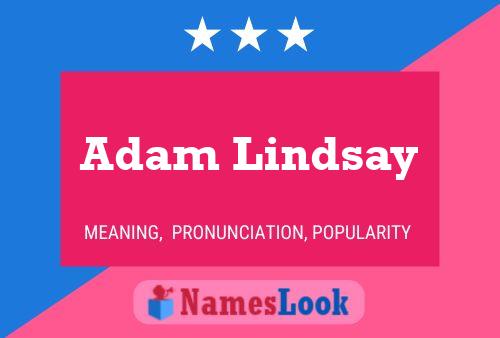 Adam Lindsay 名字海报