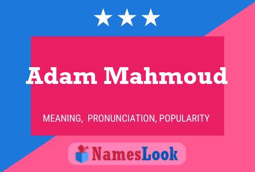 Adam Mahmoud 名字海报