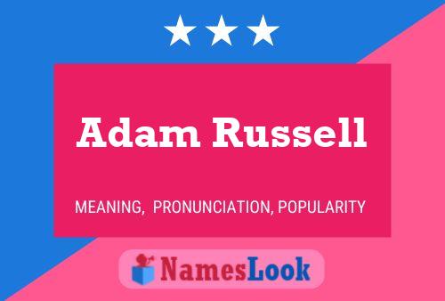 Adam Russell 名字海报