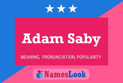 Adam Saby 名字海报