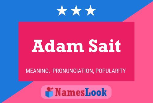 Adam Sait 名字海报