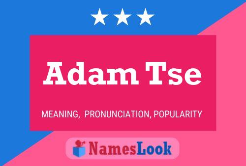 Adam Tse 名字海报