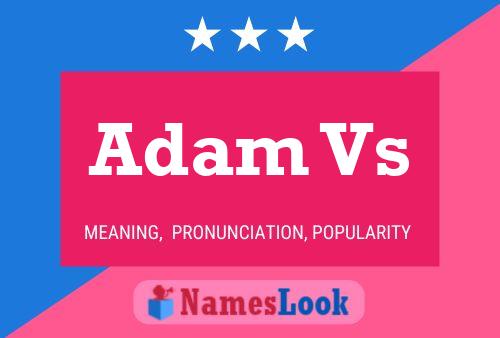 Adam Vs 名字海报