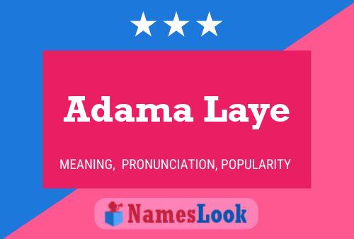 Adama Laye 名字海报