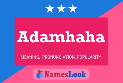 Adamhaha 名字海报