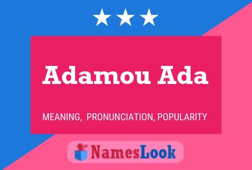 Adamou Ada 名字海报