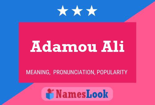 Adamou Ali 名字海报