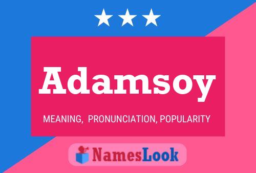 Adamsoy 名字海报