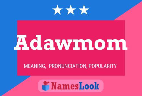 Adawmom 名字海报