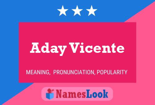 Aday Vicente 名字海报