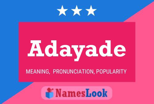 Adayade 名字海报