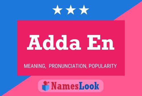 Adda En 名字海报